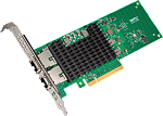 1000548801 Сетевая карта Intel Celeron Intel® Ethernet Network Adapter X710-T2L, Dual Ports RJ45, X710-AT2, 10GbE/5GbE/2.5GbE/1GbE/100Mb, PCIe v3.0 (8.0GT/s), QoS, VMDq,