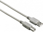 1649549 Кабель Hama H-200901 ver2.0 USB A (m) USB B(m) 3м (00200901) серый (упак.:1шт)