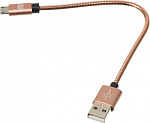 1080408 Кабель Digma USB (m)-micro USB (m) 0.15м розовое золото