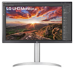 3224956 Монитор LG 27" 27UP850N-W White/Silver, 16:9, IPS, 3840x2160, 5ms, 400cd, 60Hz, 2xHDMI, DP, 2xUSB, USB-C, SPK, HAS