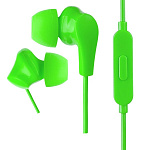 1718538 Perfeo наушники внутриканальные c микрофоном ALPHA зеленые