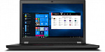 1416695 Ноутбук Lenovo ThinkPad P17 Core i7 10750H 16Gb SSD512Gb NVIDIA Quadro T1000 4Gb 17.3" IPS FHD (1920x1080) Windows 10 Professional black WiFi BT Cam