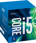 1000414548 Боксовый процессор APU LGA1151-v1 Intel Core i5-7400 (Kaby Lake, 4C/4T, 3/3.5GHz, 6MB, 65W, HD Graphics 630) BOX, Cooler