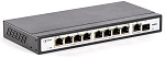 1000624667 Коммутатор Бастион 2033 SKAT PoE-8E-1G-1S PoE Plus, мощность 120Вт, порты: 8-Ethernet, 1-Uplink, 1-SFP