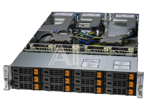 AS -2025HS-TNR. Supermicro Hyper A+ Server 2U 2025HS-TNR 2xGenoa 9334/4x32Gb/1xPM9A3 960GB NVMe(12LFF)/2-port 10GBase-T/2x1600W(16th config)