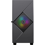 1000703741 Компьютерный корпус, без блока питания mATX/ Gamemax Cyclops BG mATX case, black, w/o PSU, w/1xUSB3.0+1xUSB2.0, w/1x12cm ARGB front fan