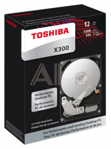 1162467 Жесткий диск Toshiba SATA-III 12Tb HDWR21CEZSTA X300 (7200rpm) 256Mb 3.5" Rtl