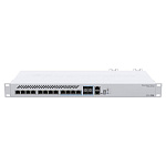 1696730 Коммутатор MIKROTIK CRS312-4C+8XG-RM Cloud Router Switch 8х 1G/2.5G/5G/10G RJ45, 4х 10G RJ45/SFP+ with RouterOS L5, 1U rackmount enclosure