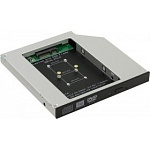 1504613 ORIENT Адаптер UHD-2MSC12, для SSD mSATA для установки в SATA отсек оптического привода ноутбука 12.7 мм (30345)