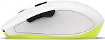 1099938 Мышь Hama Milano белый оптическая (2400dpi) беспроводная USB для ноутбука (6but)