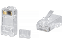 Коннектор Cabeus 8P8C-C6-TWP Коннектор RJ-45 под витую пару, категория 6, универсальный (для одножильного и многожильного кабеля), для проводников с т