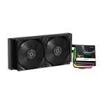 Система водяного охлаждения Ocypus Sigma L24 PRO BK, 240mm, LCD Pump, 2x120mm FDB fans, LGA115X/1200/1700/18XX, AM4/AM5