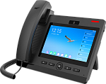 SIP телефон Fanvil IP видео телефон, 20 линий SIP, 2х10/100/1000, 7" цветной дисплей 1024x600, 112 клавиш быстрого набора, POE, Bluetooth, Wi-Fi, A