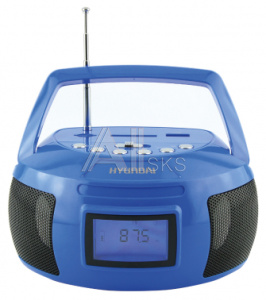 480256 Аудиомагнитола Hyundai H-PAS160 синий 6Вт/MP3/FM(dig)/USB/SD