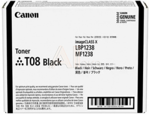 1867923 Картридж лазерный Canon T08BK 3010C006 черный (11000стр.) для Canon Canon i-SENSYS X 1238i, 1238iF, 1238P, 1238Pr