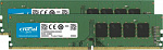1099683 Память DDR4 2x4Gb 2400MHz Crucial CT2K4G4DFS824A RTL PC4-19200 CL17 DIMM 288-pin 1.2В kit single rank