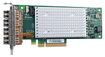 QLE2694L-CK Контроллер QLOGIC QLE2694L 16Gb Quad Port FC HBA, x8 PCIe Gen3, LC multi-mode optic - Low Profile