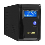 11028521 Exegate EX295980RUS ИБП (инвертор, синус, для котла) ExeGate SineTower SN-600.LCD.AVR.2SH <600VA/360W, чистая синусоида, LCD дисплей, AVR, 2*Schuko, л