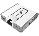 RBmAPL-2nD MikroTik mAP lite with 650Mhz CPU, 64MB RAM, 1xLAN, built-in Dual Chain 2.4Ghz 802.11bgn Dual Chain wireless with integrated antennas, RouterOS L4, pl