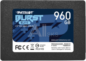 1471162 Накопитель SSD Patriot SATA III 960Gb PBE960GS25SSDR Burst Elite 2.5"