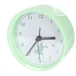1863838 Perfeo Quartz часы-будильник "PF-TC-011", круглые диам. 9,5 см, зелёные