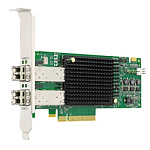 1000713732 Сетевая карта/ Emulex LPe32002-M2 bulk Gen 6 (32GFC), 2-port, 32Gb/s, PCIe Gen3, трансиверы установлены, LP+FH brackets, OEM