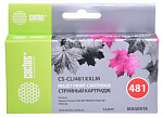 1077915 Картридж струйный Cactus CS-CLI481XXLM пурпурный (12.2мл) для Canon Pixma TR7540/TR8540/TS6140/TS8140