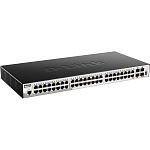 1000679757 Коммутатор D-LINK Коммутатор/ DGS-1510-52X SmartPro L2+ Stackable Switch 48x1000Base-T, 4x10GBase-X SFP+, CLI, RJ45 Console