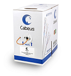 Кабель Cabeus UTP-4P-Cat.5e-SOLID-LSZH витая пара UTP (U/UTP), категория 5e, 4 пары (24 AWG), одножильный, оранжевый, LSZH, нг(А)-HF, (305 м)