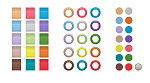 130362 Маркеры цветные [508989] Sennheiser [EW-D COLOR CODING SET] Набор цветовой маркировки для беспроводных систем серии EW-D.