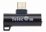 3209585 Кабель а/в TELECOM USB3.1 Type-C 2 in 1 audio+PD charging TA433M-B