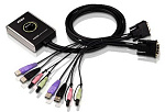 CS682-AT ATEN 2-Port USB DVI/Audio Cable KVM Switch with Remote Port Selector