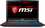 1144313 Ноутбук MSI GP63 Leopard 8RE-844XRU Core i7 8750H/8Gb/1Tb/SSD128Gb/nVidia GeForce GTX 1060 6Gb/15.6"/FHD (1920x1080)/noOS/black/WiFi/BT/Cam