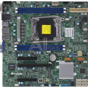 1802261 Supermicro MBD-X11SRM-F-B {1x Intel Xeon Processor W family, Socket FCBGA2066, 4x 288 pin DDR4 DIMM slots, 2x i210 Gigabit Ethernet Controller, Intel