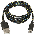 1594884 Defender USB кабель USB08-03T USB2.0 AM-MicroBM, 1.0м, пакет (87474)