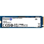 1000692174 Твердотельный накопитель/ Kingston SSD NV2, 2000GB, M.2(22x80mm), NVMe, PCIe 4.0 x4, 3D TLC, R/W 3500/2800MB/s, TBW 640, DWPD 0.3 (3 года)