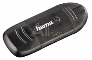 381612 Устройство чтения карт памяти USB2.0 Hama H-114731 черный