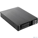 Procase T2-012-SATA3-BK {Hot-swap корзина 2*2.5" SATA3/SAS 6Gb (черный) hotswap trayless aluminium mobie rack module (1x3,5) 1xFAN 80x15mm}