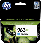 1153489 Картридж струйный HP 963XL 3JA27AE голубой (1600стр.) для HP OfficeJet Pro 901x/902x HP