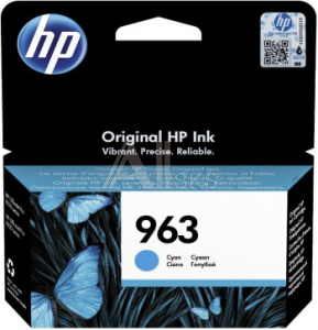 1153481 Картридж струйный HP 963 3JA23AE голубой (700стр.) для HP OfficeJet Pro 901x/902x HP