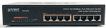 1000467390 коммутатор PLANET 10" 8-Port 10/100 Fast Ethernet Switch with 4-Port 802.3at PoE+ Injector (60W PoE Budget, 200m Extend mode and fanless)