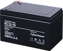 1000527460 Аккумуляторная батарея SS CyberPower RC 12-15 / 12 В 15 Ач Battery CyberPower Standart series RС 12-15, voltage 12V, capacity (discharge 20 h) 15Ah,