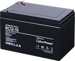 1000527460 Аккумуляторная батарея SS CyberPower RC 12-15 / 12 В 15 Ач Battery CyberPower Standart series RС 12-15, voltage 12V, capacity (discharge 20 h) 15Ah, 1000527460 Аккумуляторная батарея SS CyberPower RC 12-15 / 12 В 15 Ач Battery CyberPower Standart series RС 12-15, voltage 12V, capacity (discharge 20 h) 15Ah,