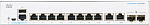 1000619950 Коммутатор CISCO CBS250 Smart 8-port GE, Ext PS, 2x1G Combo