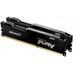 1849466 Kingston DRAM 16GB 1866MHz DDR3 CL10 DIMM (Kit of 2) FURY Beast Black KF318C10BBK2/16