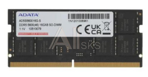3218001 Модуль памяти для ноутбука SODIMM 16GB DDR5-5600 AD5S560016G-S ADATA
