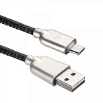 11055757 Кабели USB ACD USB кабель ACD-Allure MicroUSB ; USB-A Кожа, 1м, черный (ACD-U926-M1B)