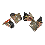 LN-ZMN-TKR-5525-XX LANDE Ролики для напольных шкафов LANDE, комплект 4 шт (2 с тормозом, 2 без тормоза), крепление на винтах, нагрузка 250 кг на ролик LN-ZMN-TKR-5525-XX LANDE Ролики для напольных шкафов LANDE, комплект 4 шт (2 с тормозом, 2 без тормоза), крепление на винтах, нагрузка 250 кг на ролик