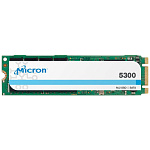 1000677084 Твердотельный накопитель Micron SSD 5300 PRO, 1920GB, M.2(22x80mm), SATA3, 3D TLC, R/W 540/520MB/s, IOPs 95 000/30 000, TBW 5256, DWPD 1.5 (12 мес.)