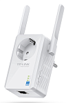 TP-Link TL-WA860RE, N300 Усилитель Wi-Fi сигнала, до 300 Мбит/с на 2,4 ГГц, 2 внешние антенны, 1 порт 10/100 Мбит/с, встроенная розетка, подключение к